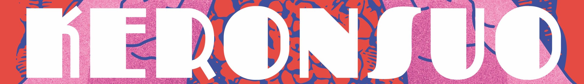 Keronsuo logo, featuring the text Keronsuo over a pair of hands over a shape